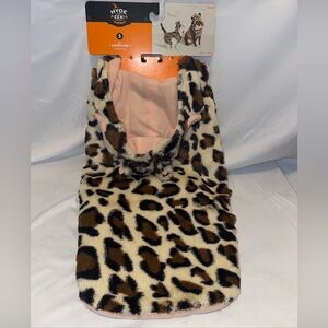 Hyde & EEK! Boutique S Small Halloween Cat and Dog Leopard Hoodie Costume (New)